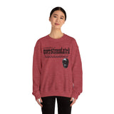 Overstimulated Graphic Sweatshirt, Cozy Crewneck for Relaxation, Perfect Gift for Introverts, Casual Wear, Streetwear Style