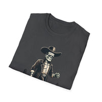 Frankenstein Cactus Cowboy T-Shirt, Vintage Western Tee, Cool Casual Wear, Unisex Halloween Top, Unique Gift Idea