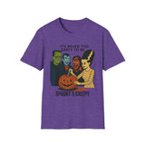 Spooky & Creepy Unisex T-Shirt for Halloween Fun, Funny Gift, Costume Party, Fall Celebration, Graphic Tee, Casual Wear