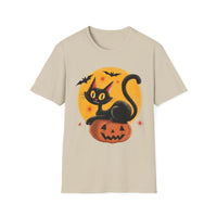 Creepin’ It Real Vintage Black Cat Jack-O’-Lantern T-Shirt