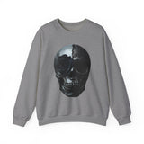 Skull and Rose Unisex Sweatshirt - Edgy Fashion, Perfect for Casual Wear, Grunge Aesthetic, Halloween, Gifts