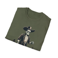 Frankenstein Cactus Cowboy T-Shirt, Vintage Western Tee, Cool Casual Wear, Unisex Halloween Top, Unique Gift Idea