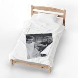 Customized Frank & Bride Monster "Till Death Do Us Part" Blanket Keepsake