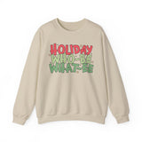 Holiday Who-Be What-Ee Sweatshirt, Cozy Sweatshirt for Celebrations, Unisex Crewneck, Perfect Gift for Holidays, Fun and Festive Apparel
