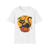 Creepin’ It Real Vintage Black Cat Jack-O’-Lantern T-Shirt