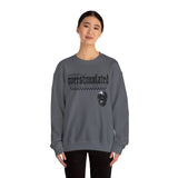 Overstimulated Graphic Sweatshirt, Cozy Crewneck for Relaxation, Perfect Gift for Introverts, Casual Wear, Streetwear Style