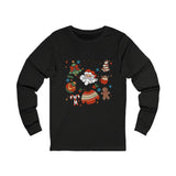 Festive Long Sleeve Tee | Merry Holiday Top, Christmas Apparel, Cozy Gift, Winter Fashion, Family Gathering