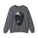 Skull and Rose Unisex Sweatshirt - Edgy Fashion, Perfect for Casual Wear, Grunge Aesthetic, Halloween, Gifts