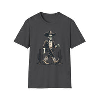 Frankenstein Cactus Cowboy T-Shirt, Vintage Western Tee, Cool Casual Wear, Unisex Halloween Top, Unique Gift Idea