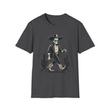 Frankenstein Cactus Cowboy T-Shirt, Vintage Western Tee, Cool Casual Wear, Unisex Halloween Top, Unique Gift Idea
