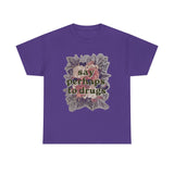 “Say Perhaps to Drugs” Floral Vintage Graphic T-Shirt