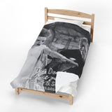 Customized Frank & Bride Monster "Till Death Do Us Part" Blanket Keepsake