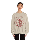 Festive AF Skeleton Sweatshirt, Unisex Crewneck, Halloween Apparel, Holiday Gift, Cozy Casual Wear