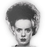 Monster Lounge Bride of Frankenstein Custom Face Pillow — Horror Throw Pillow