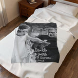 Customized Frank & Bride Monster "Till Death Do Us Part" Blanket Keepsake