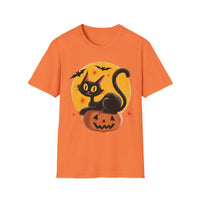 Creepin’ It Real Vintage Black Cat Jack-O’-Lantern T-Shirt