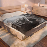 Customized Frank & Bride Monster "Till Death Do Us Part" Blanket Keepsake