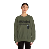 Overstimulated Graphic Sweatshirt, Cozy Crewneck for Relaxation, Perfect Gift for Introverts, Casual Wear, Streetwear Style