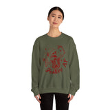 Festive AF Skeleton Sweatshirt, Unisex Crewneck, Halloween Apparel, Holiday Gift, Cozy Casual Wear