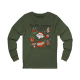 Festive Long Sleeve Tee | Merry Holiday Top, Christmas Apparel, Cozy Gift, Winter Fashion, Family Gathering