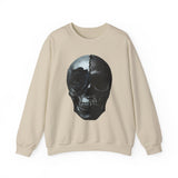 Skull and Rose Unisex Sweatshirt - Edgy Fashion, Perfect for Casual Wear, Grunge Aesthetic, Halloween, Gifts