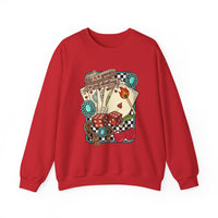 Vintage Life is a Gamble Unisex Sweatshirt Crewneck Printed in the USA