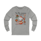 Festive Long Sleeve Tee | Merry Holiday Top, Christmas Apparel, Cozy Gift, Winter Fashion, Family Gathering