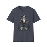 Frankenstein Cactus Cowboy T-Shirt, Vintage Western Tee, Cool Casual Wear, Unisex Halloween Top, Unique Gift Idea