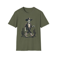 Frankenstein Cactus Cowboy T-Shirt, Vintage Western Tee, Cool Casual Wear, Unisex Halloween Top, Unique Gift Idea