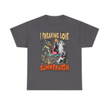 Summerween T‑Shirt – "I Freaking Love Summerween" Halloween‑Beach Graphic T-Shirt