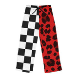 Checkerboard & Red Leopard Lounge Pajama Pants