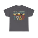 Personalized 1958-2000 Birth Year Vintage/Retro Cassette Tape Graphic T-Shirt