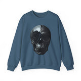 Skull and Rose Unisex Sweatshirt - Edgy Fashion, Perfect for Casual Wear, Grunge Aesthetic, Halloween, Gifts