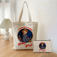 2pcs/Set Chucky Lets Play Tote Bag