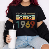 Personalized 1958-2000 Birth Year Vintage/Retro Cassette Tape Graphic T-Shirt