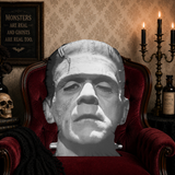 Monster Lounge Frankenstein Head Pillow — Horror Throw Pillow