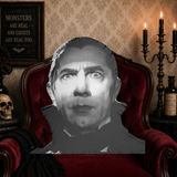Monster Lounge Vampire Face Pillow — Horror Throw Pillow
