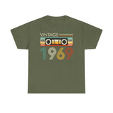 Personalized 1958-2000 Birth Year Vintage/Retro Cassette Tape Graphic T-Shirt