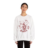 Festive AF Skeleton Sweatshirt, Unisex Crewneck, Halloween Apparel, Holiday Gift, Cozy Casual Wear