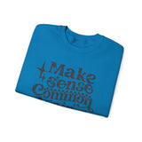 Make Sense Common Again Sweatshirt, Cozy Crewneck, Unisex Sweatshirt for Everyday Wear, Gift for Friends, Casual Style, Perfect for Fall