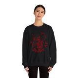 Festive AF Skeleton Sweatshirt, Unisex Crewneck, Halloween Apparel, Holiday Gift, Cozy Casual Wear