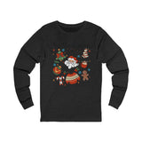 Festive Long Sleeve Tee | Merry Holiday Top, Christmas Apparel, Cozy Gift, Winter Fashion, Family Gathering