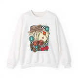 Vintage Life is a Gamble Unisex Sweatshirt Crewneck Printed in the USA