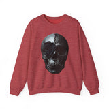 Skull and Rose Unisex Sweatshirt - Edgy Fashion, Perfect for Casual Wear, Grunge Aesthetic, Halloween, Gifts