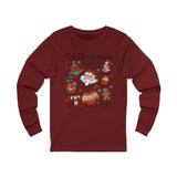 Festive Long Sleeve Tee | Merry Holiday Top, Christmas Apparel, Cozy Gift, Winter Fashion, Family Gathering
