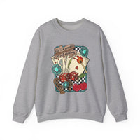 Vintage Life is a Gamble Unisex Sweatshirt Crewneck Printed in the USA