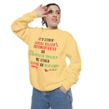 Serial Killer Documentaries or Christmas Movies - Comfort Colors Sweatshirt