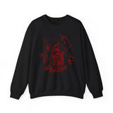 Festive AF Skeleton Sweatshirt, Unisex Crewneck, Halloween Apparel, Holiday Gift, Cozy Casual Wear