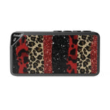 Leopard Stripe Bluetooth Speaker — Portable Wireless Speaker with Red & Gold Animal Print