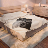Customized Frank & Bride Monster "Till Death Do Us Part" Blanket Keepsake